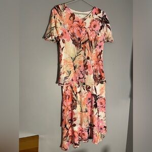 NWOT Summer Floral Skirt set